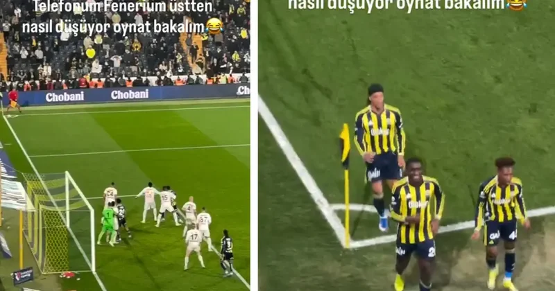 90+5 te gelen golle telefonunu tribünden alt kata düşürdü! Sonrasında olanlar daha da ilginç