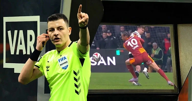 Beşiktaş Galatasaray derbisinin VAR kaydı açıklandı: İşte Leroy Sane nin kırmızı kartı...
