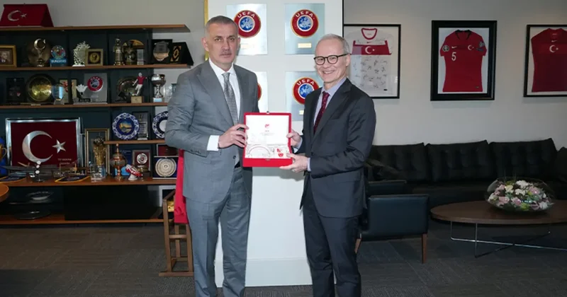 UEFA’dan TFF Başkanı Hacıosmanoğlu’na ziyaret!