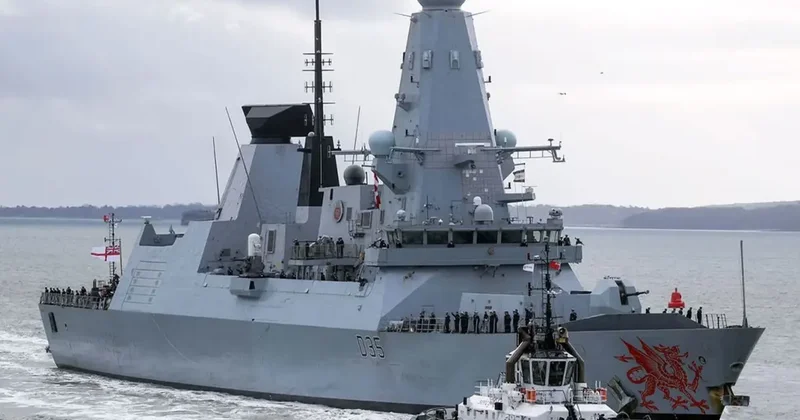 İngiltere nin Doğu Akdeniz e gönderdiği dev hava savunma destroyeri yola çıktı