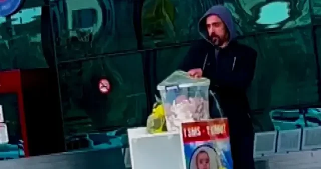 SMA’lı Ali’nin yardım kutusunu çaldılar: Hırsızlık anları saniye saniye kameraya yansıdı VİDEO İZLE