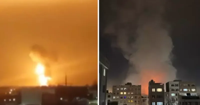 İsrail den İran a büyük hava saldırısı! 4 şehir aynı anda vuruluyor