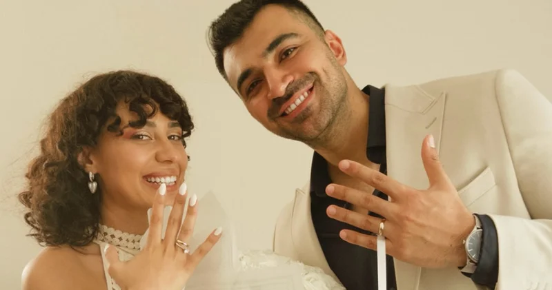 Tuğba Yılmaz ile Alperen Sazlı evlendi Magazin haberleri