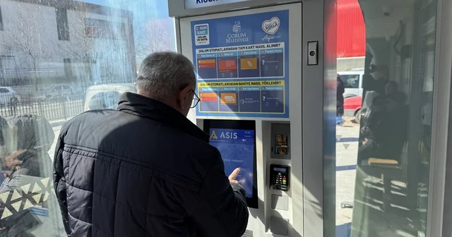 Çorum da toplu ulaşım kartlarına bakiye yükleme noktası artıyor Çorum Haberleri