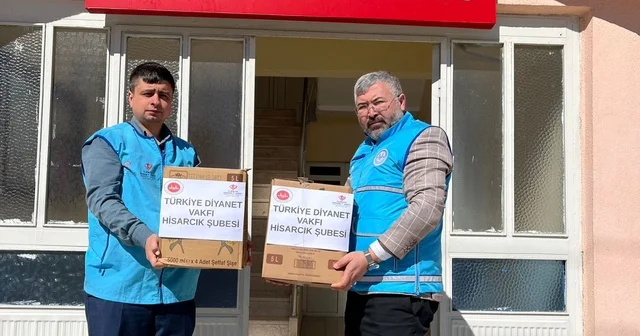 Hisarcık Müftülüğü nden ihtiyaç sahiplerine Ramazan yardımı Kütahya Haberleri