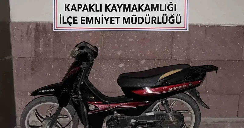 Kapaklı’da çalınan motosiklet bulundu