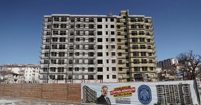 Melikgazi Belediyesinin kentsel dönüşüm konutlarının inşaatı sürüyor Kayseri Haberleri