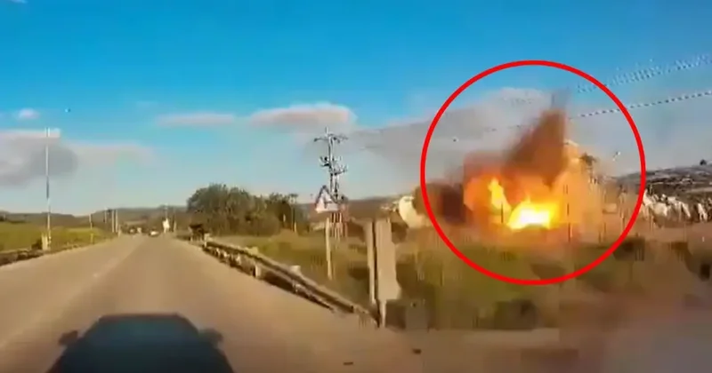 Hizbullah ın İsrail in Beyt Şemeş kentindeki uydu istasyonunu vurduğu görüntüler ortaya çıktı