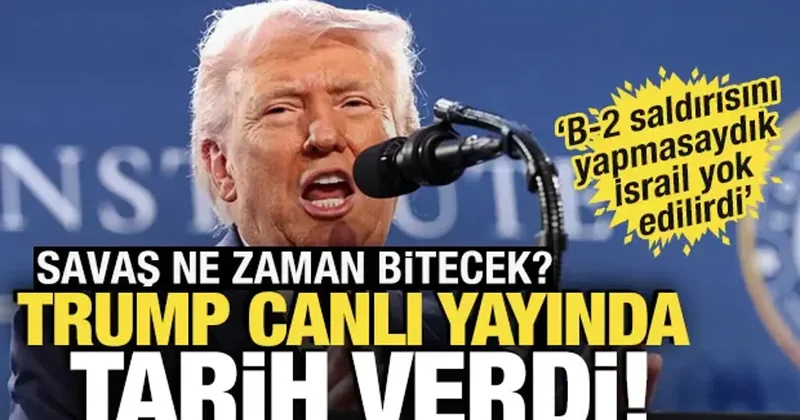 Trump tan son dakika İran açıklaması! Saldırıyı yapmasaydık İsrail yok edilirdi