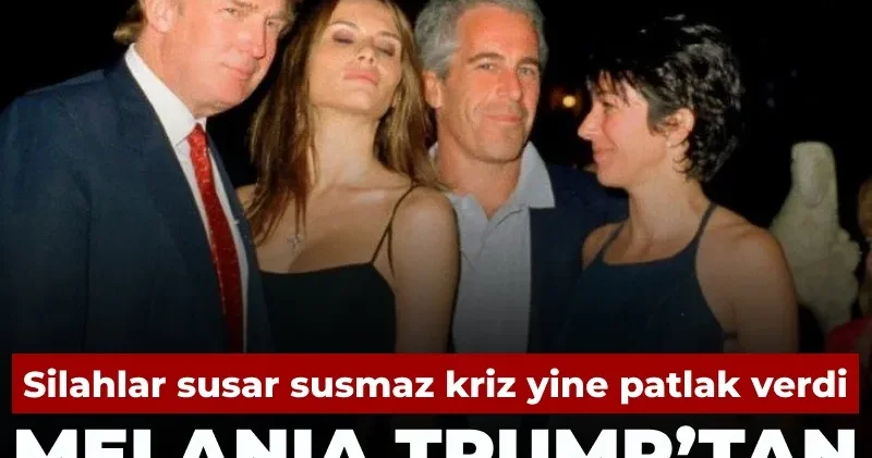 Silahlar susar susmaz kriz yine patlak verdi: Melania Trump’tan pedofil Epstein açıklaması