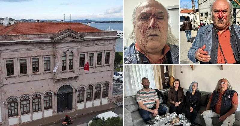 CHP li Ayvalık Belediyesi nin korumalarından gazeteci Yüksel Kalkan a darp Gündem Haberleri