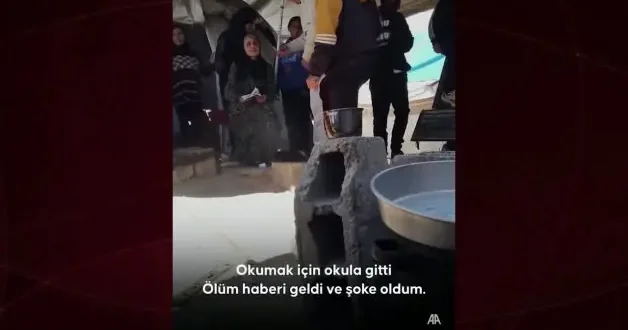 9 yaşındaki Gazzeli Ritac, gittiği okuldan kefenle döndü