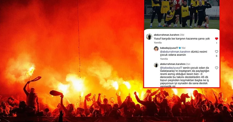 Süper Lig de oynayan futbolcu taraftarlar birbirine girdi: Çocuk odana asarsın