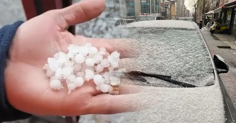 İstanbul da dolu sürprizi! Ortalık beyaza büründü