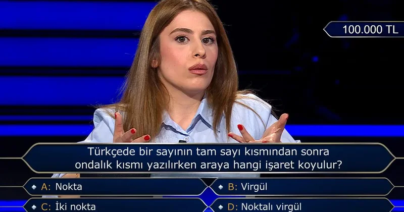 Milyoner de edebiyat mezununu terleten dil bilgisi sorusu! Son jokerini kullandı