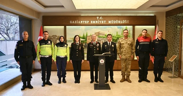 Jandarmadan emniyete anlamlı ziyaret Gaziantep Haberleri