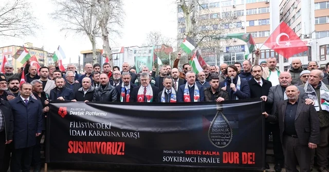 Kocaeli den İsrail in idam yasasına karşı ortak ses Kocaeli Haberleri