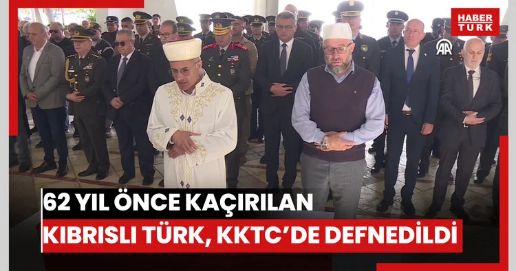 62 yıl önce kaçırılan Kıbrıslı Türk, KKTC’de defnedildi