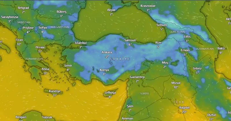 İstanbul a uzanan hattaki yağış Ankara ya kar bırakacak! Buz kestiren soğuk bu Nisan ı unutturmayacak