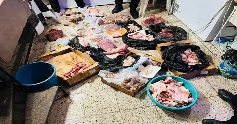 Antalya da kasap dükkânında denetim! Mideler ağızlara geldi