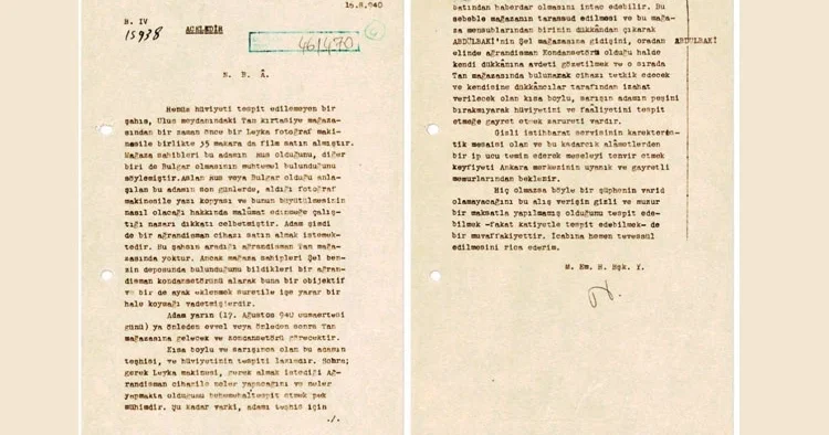 MİT paylaştı... 86 yıl önce Ankara’daki casus