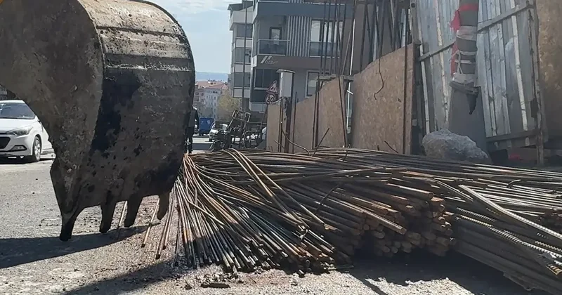 Avcılar da inşaat demirleri yolu işgal etti: Ceza kesildi