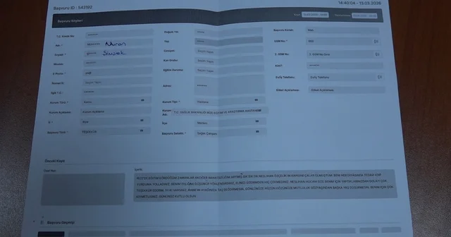 CİMER üzerinden şikayet değil teşekkür etti, yürekleri ısıttı Rize Haberleri