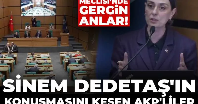 Üsküdar Belediye Meclisi’nde gergin anlar! Dedetaş ın konuşmasını kesen AKP liler Erdoğan sloganı attı