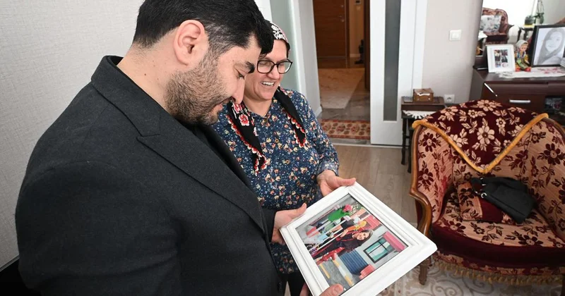 AK Parti Etimesgut İlçe Başkanı Yasin Şankazan dan şehit öğretmen Aybüke Yalçın ın annesine ziyaret