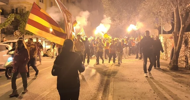 Muğla da Galatasaraylıların şampiyonluk sevinci Muğla Haberleri