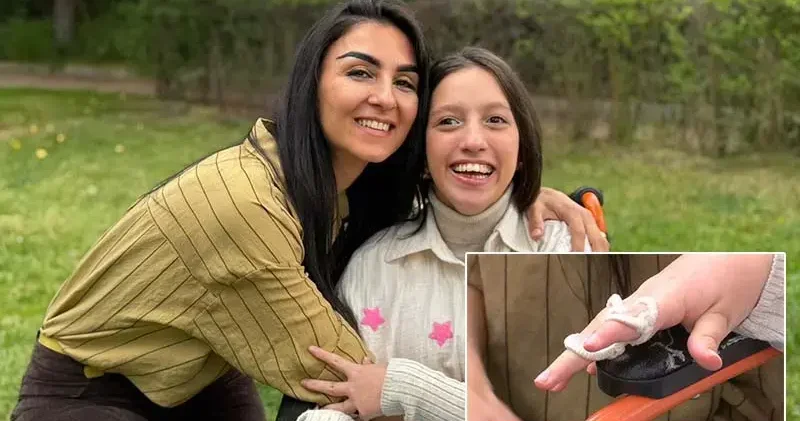 Bahar, annesinin geliştirdiği aparatla elini kullanmaya başladı