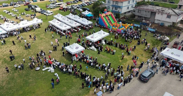 Bolluk ve Keşkek Şenliği nde 2 ton keşkek, 1 saatte tükendi Tekirdağ Haberleri