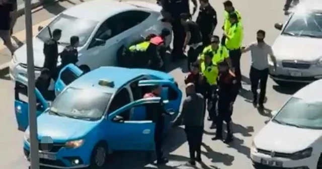 Gaziantep te film sahnelerini aratmayan kovalamaca: Taksiciyi rehin alıp polisle çatıştı VİDEO İZLE