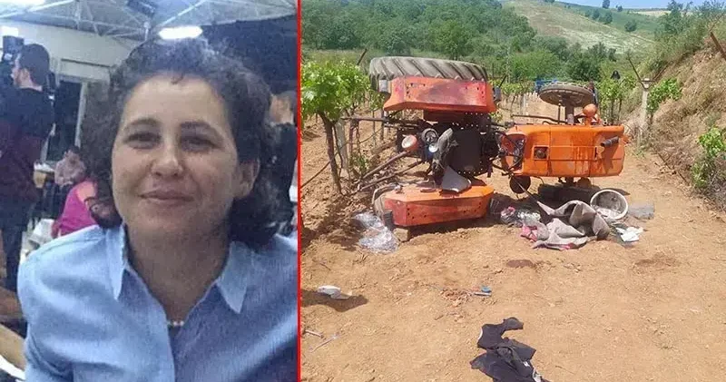 Traktör şarampole yuvarlandı; sürücü yaralandı, eşi öldü