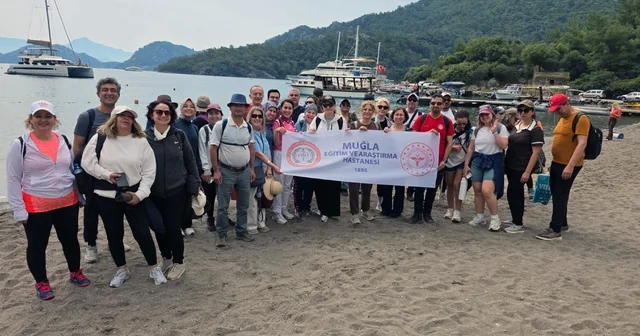 Beyaz önlüklüler sağlık ve bir ruhu için doğada buluştu Muğla Haberleri