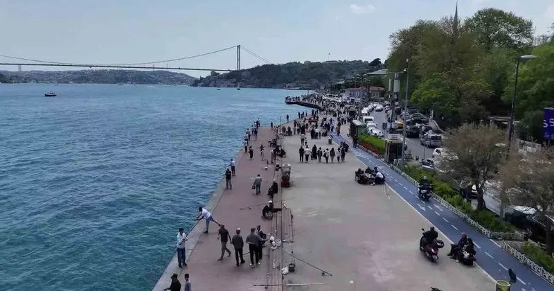 İstanbul’da güneşi gören sahile koştu
