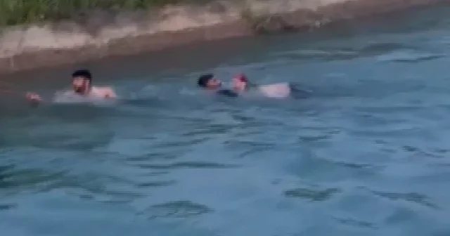 Fedakarlığın böylesi: Sulama kanalına atlayıp iki canı kurtardı kendi canından oldu VİDEO İZLE