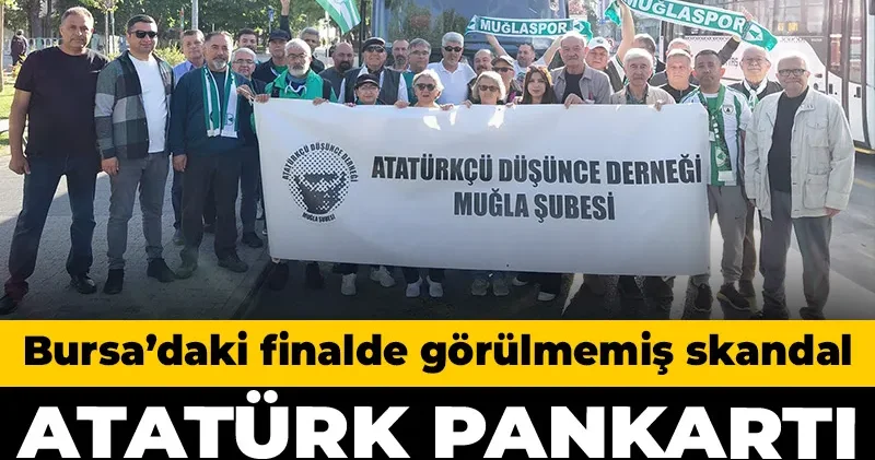Atatürk Stadı na Atatürk pankartını sokmadılar: Bursa da görülmemiş skandal