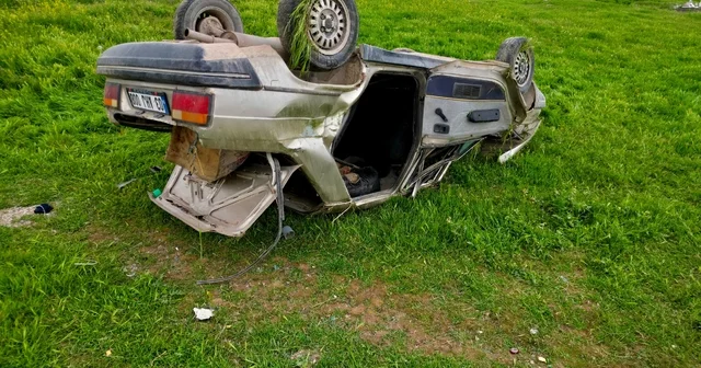 Şarampole devrilen otomobilde 1 kişi öldü, 4 kişi yaralandı Afyonkarahisar Haberleri