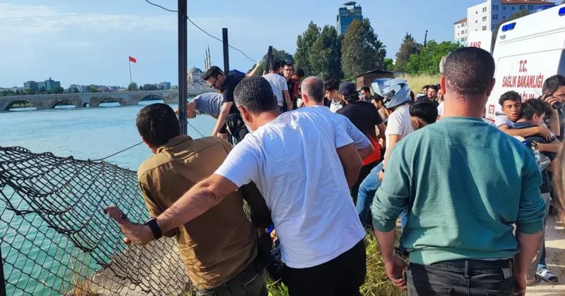 Adana da serinlemek için girdiği nehirde kaybolan genç hastaneye kaldırıldı