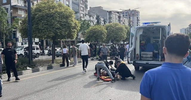 Üst geçitteki asansörde kurtarma çalışması yapılırken iki motosiklet çarpıştı: 2 yaralı Manisa Haberleri