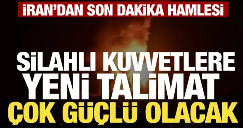 İran dan ABD ve İsrail e gözdağı! Silahlı kuvvetlere yeni talimat verildi: Pişman edeceğiz