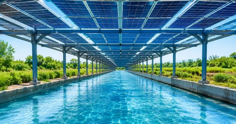 Su kanallarının üstünü güneş panelleriyle kapattılar: Amaç sadece elektrik değil Sözcü Gazetesi