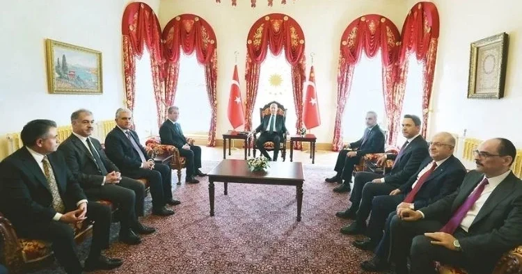 Mesrur Barzani Dolmabahçe’de