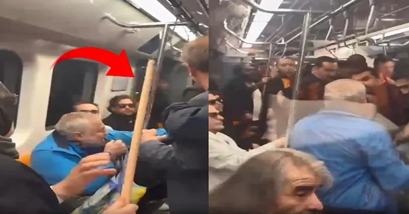 Metroda küfürlü tezahürata teyzeden oklava! Sözcü Gazetesi