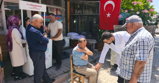 Çemişgezek te vatandaşlara fiziksel sağlık taraması yapıldı Tunceli Haberleri