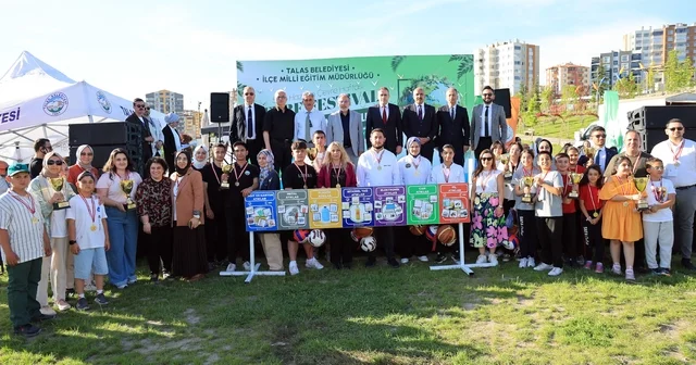 Talas ta çevre bilinci sanatla buluştu, öğrenciler ödüllerine kavuştu Kayseri Haberleri
