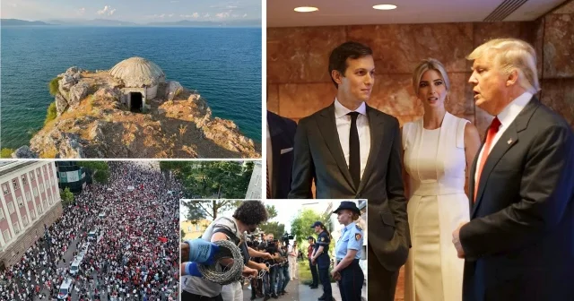 Trump ın damadının Sazan Adası ndaki gizemli projesi Arnavutluk halkını sokağa döktü: Adriyatik in ortasında ne planlanıyor? VİDEO İZLE