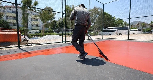 Marmaris te beş mahalleye spor yatırımı Muğla Haberleri