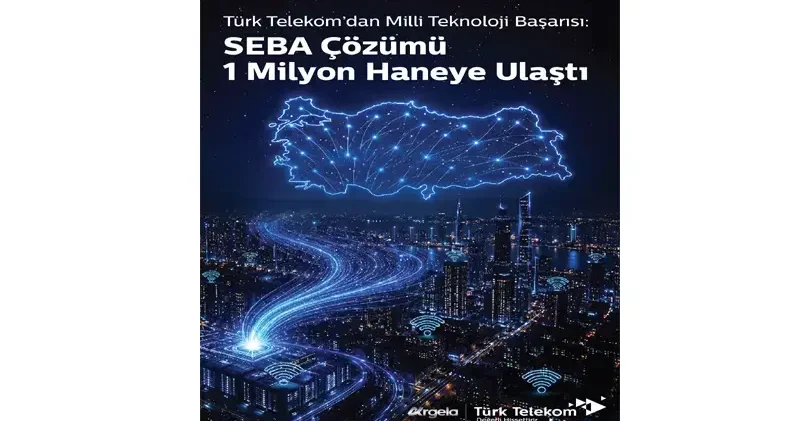 Türk Telekom: SEBA çözümü 1 milyon haneye ulaştı